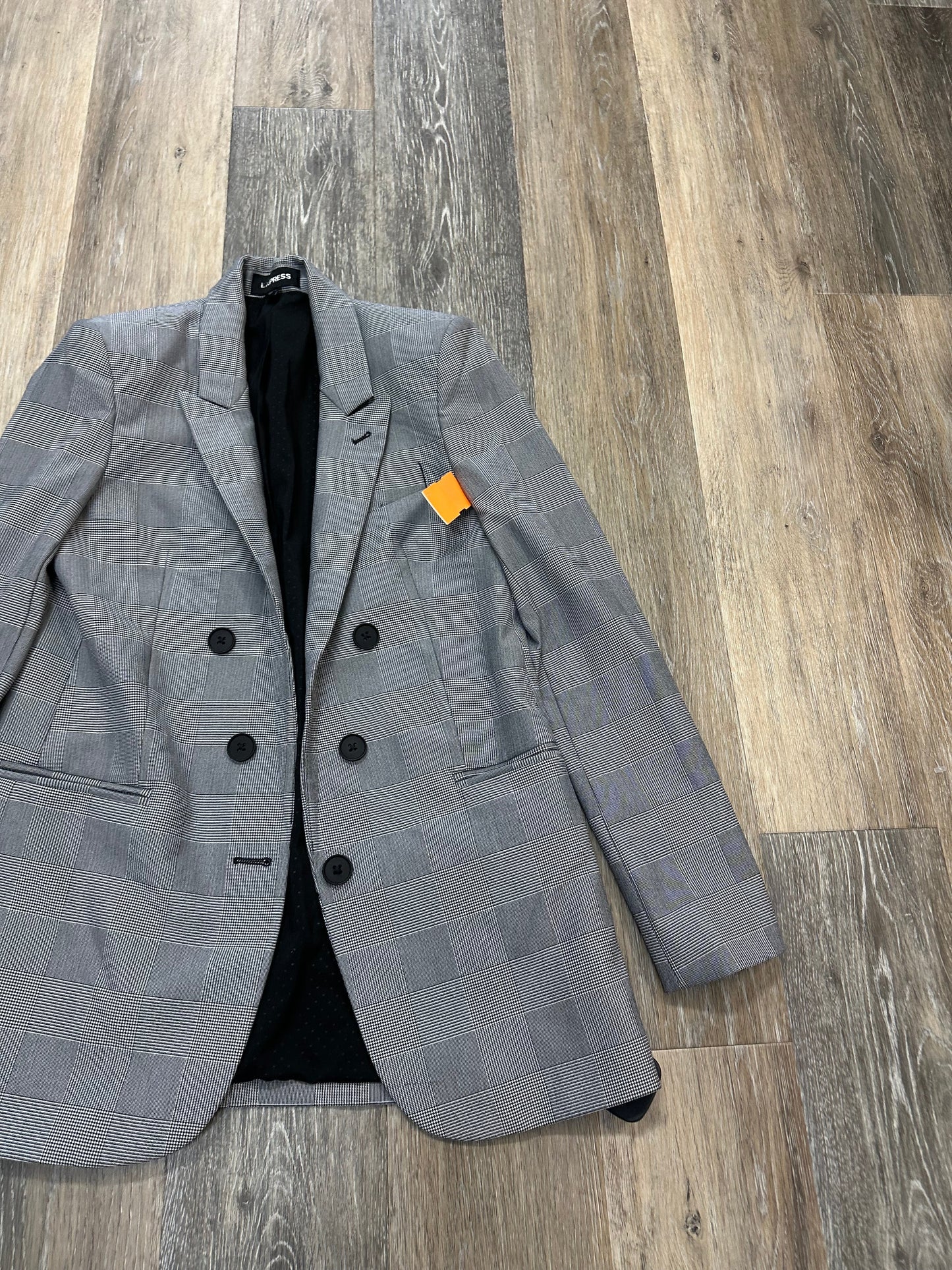 Blazer By Express In Plaid Pattern, Size: Xs