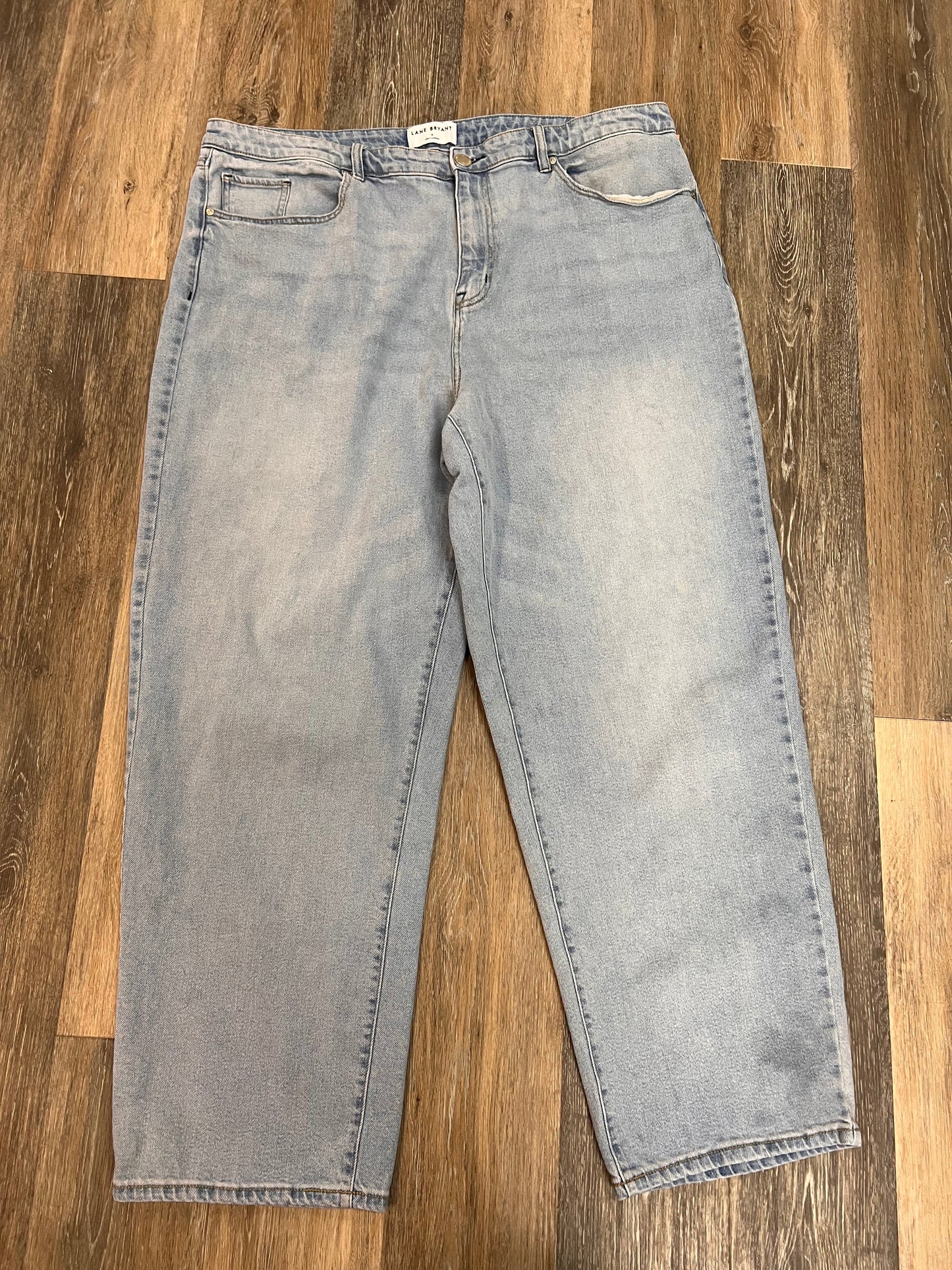 Jeans Straight By Lane Bryant In Blue Denim, Size: 18