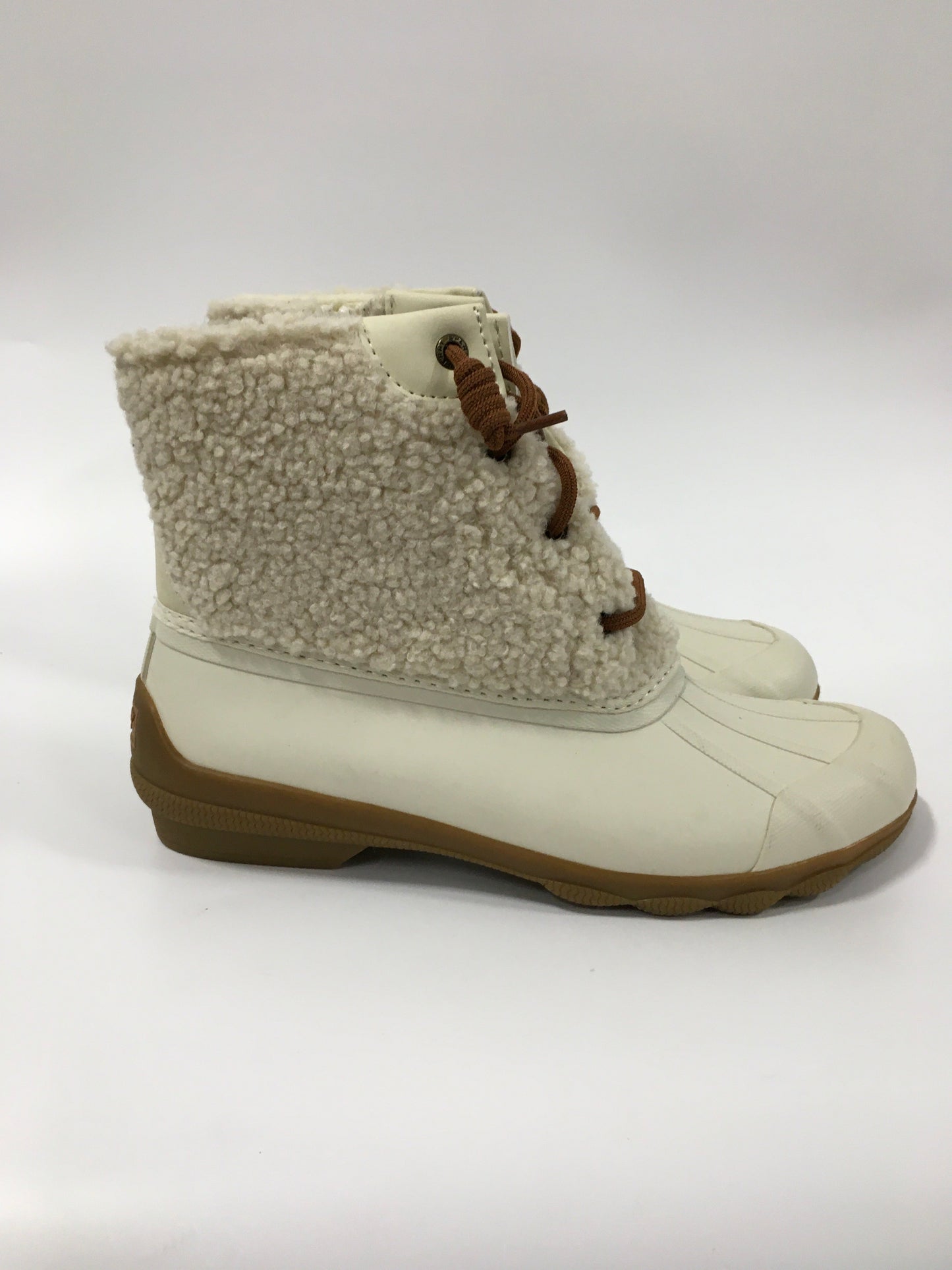 White Boots Snow Sperry, Size 8.5