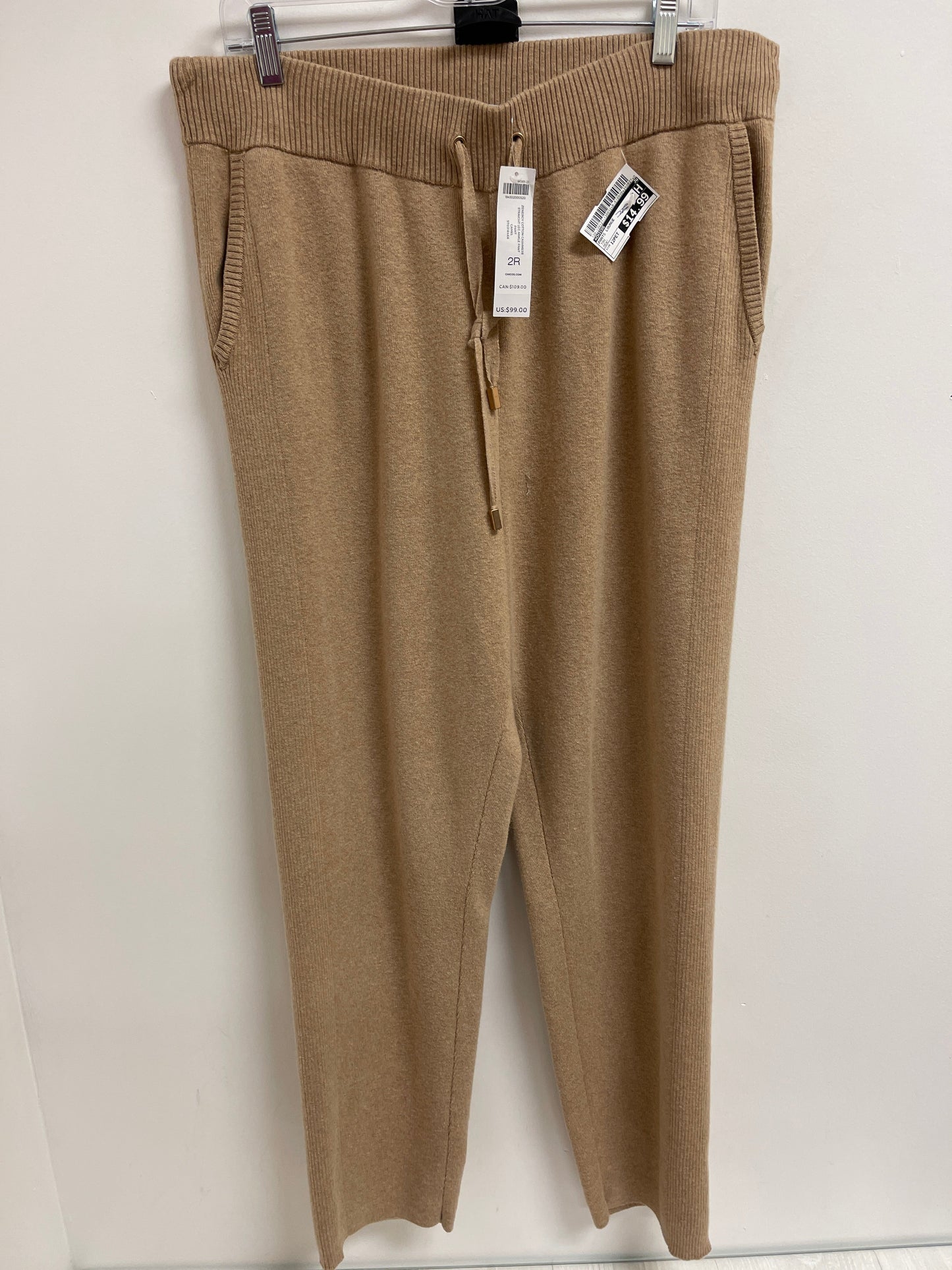 Pants Lounge By Chicos In Tan, Size: 12petite