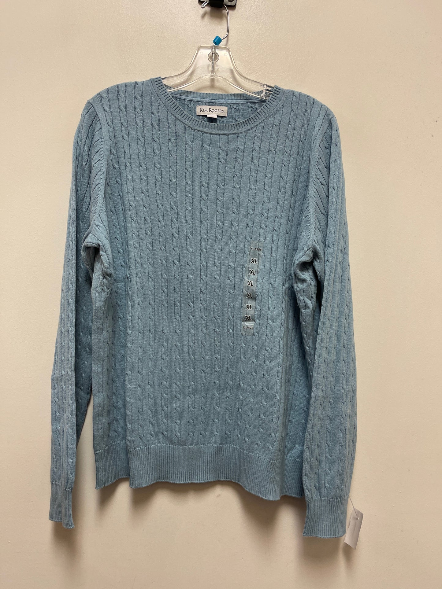 Sweater By Kim Rogers In Blue, Size: Xl