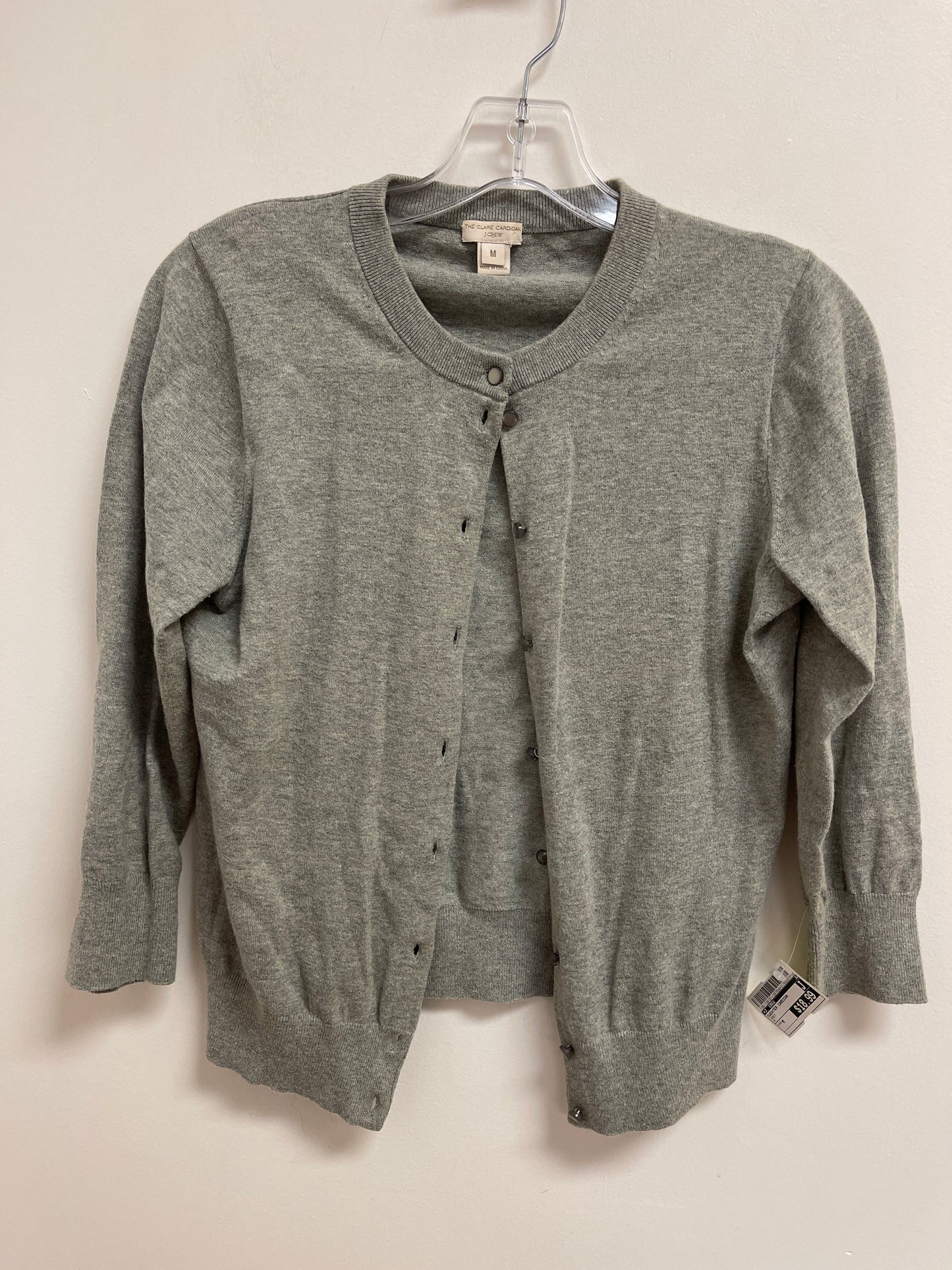 Sweater Cardigan By J. Crew In Grey, Size: M