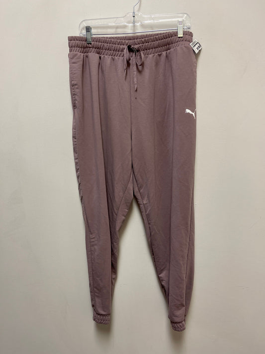 Athletic Pants By Puma In Pink, Size: L