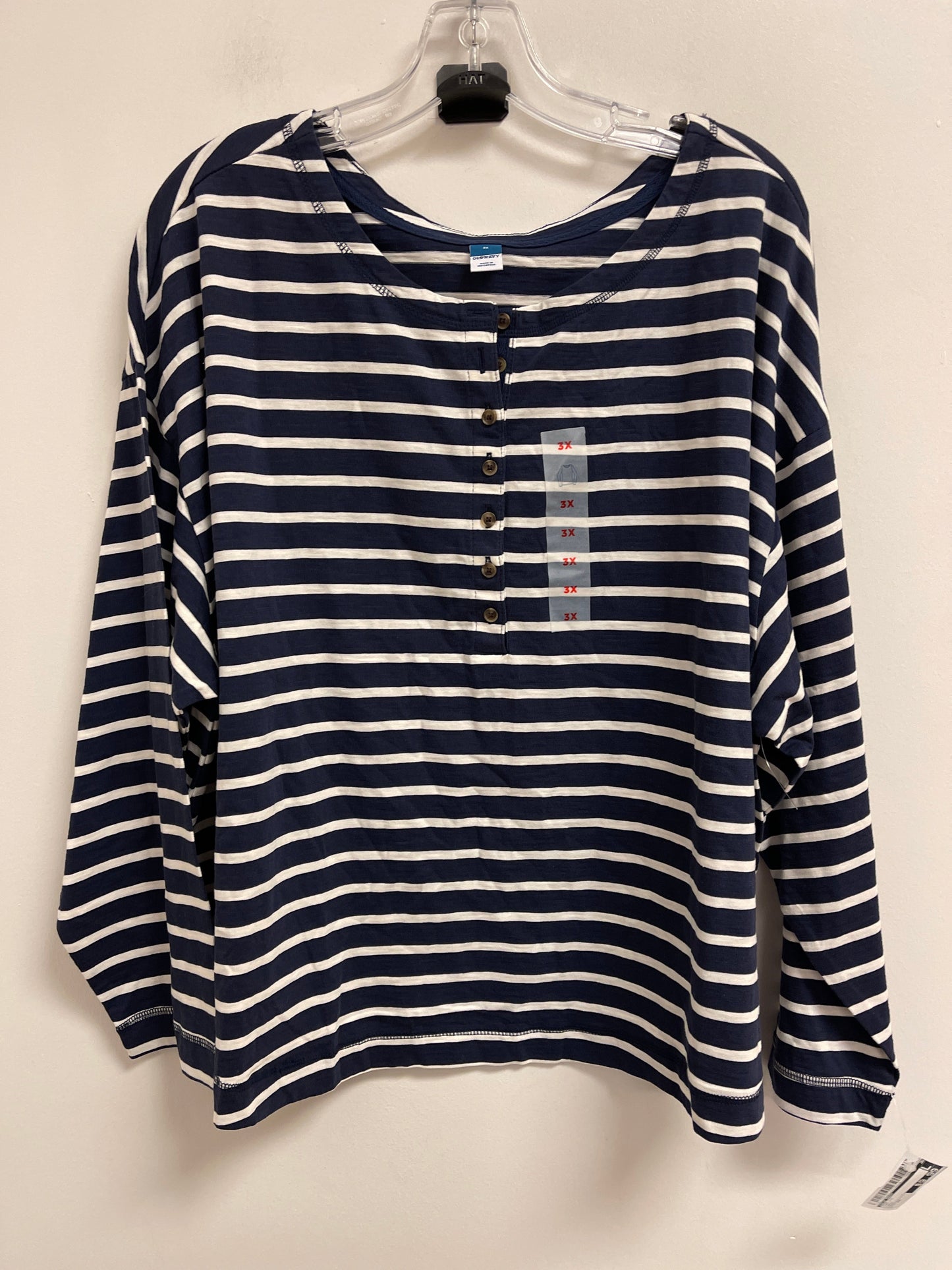 Top Long Sleeve By Old Navy In Navy, Size: 3x