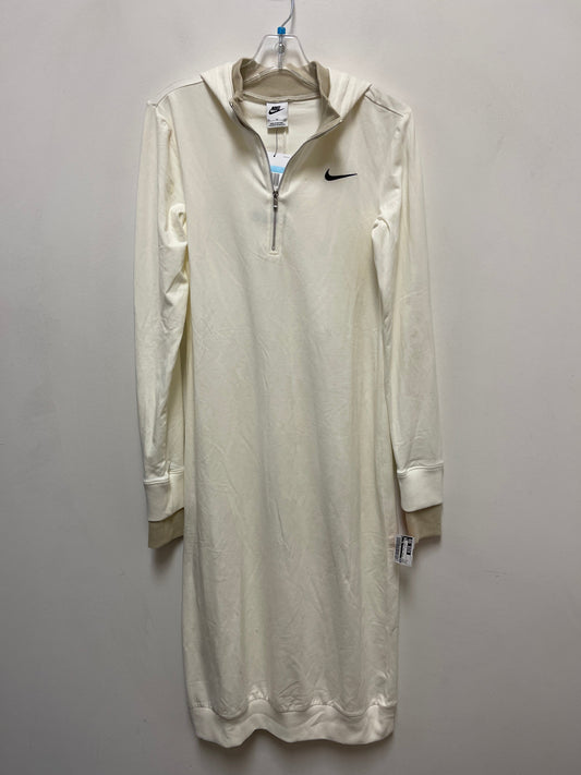 Dress Casual Midi By Nike In Cream, Size: M