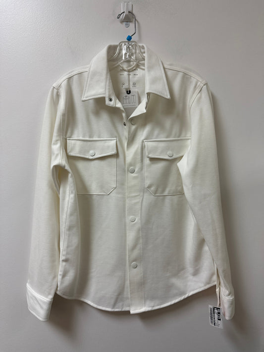 Blouse Long Sleeve By Clothes Mentor In White, Size: M