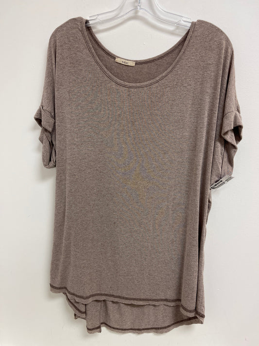 Taupe Tunic Short Sleeve Easel, Size M