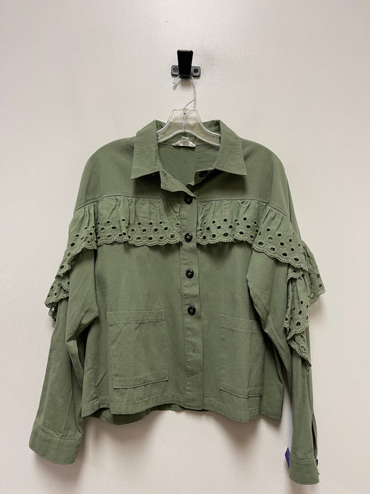 Green Jacket Denim Clothes Mentor, Size L