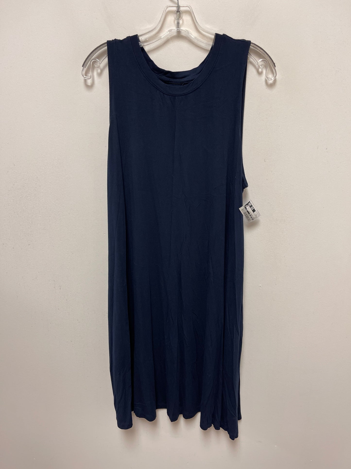 Navy Dress Casual Midi Time And Tru, Size 2x