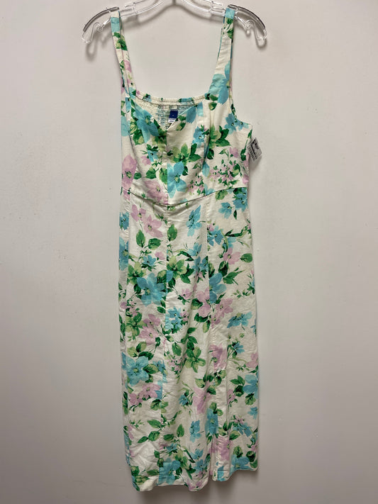 Floral Print Dress Casual Maxi Old Navy, Size L