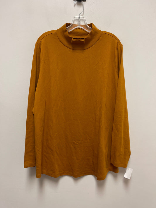 Top Long Sleeve By Isaac Mizrahi Live Qvc In Yellow, Size: 3x