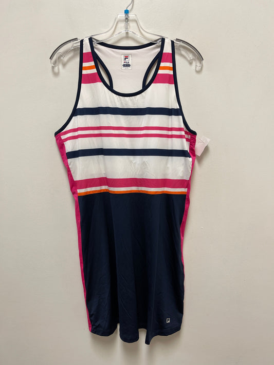 Athletic Dress By Fila In Navy, Size: Xl