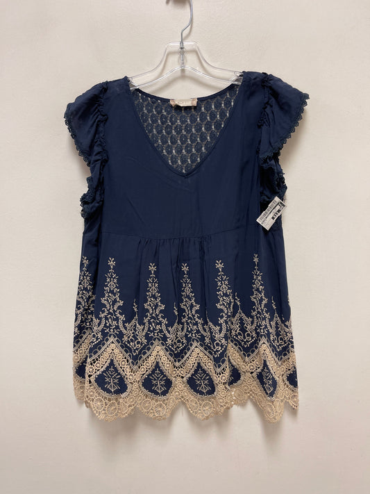 Top Short Sleeve By Altard State In Blue, Size: L