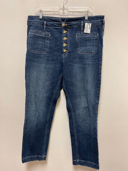 Jeans Skinny By Pilcro In Blue Denim, Size: 14