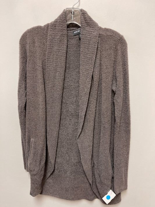 Sweater Cardigan Designer By Barefoot Dreams In Grey, Size: S