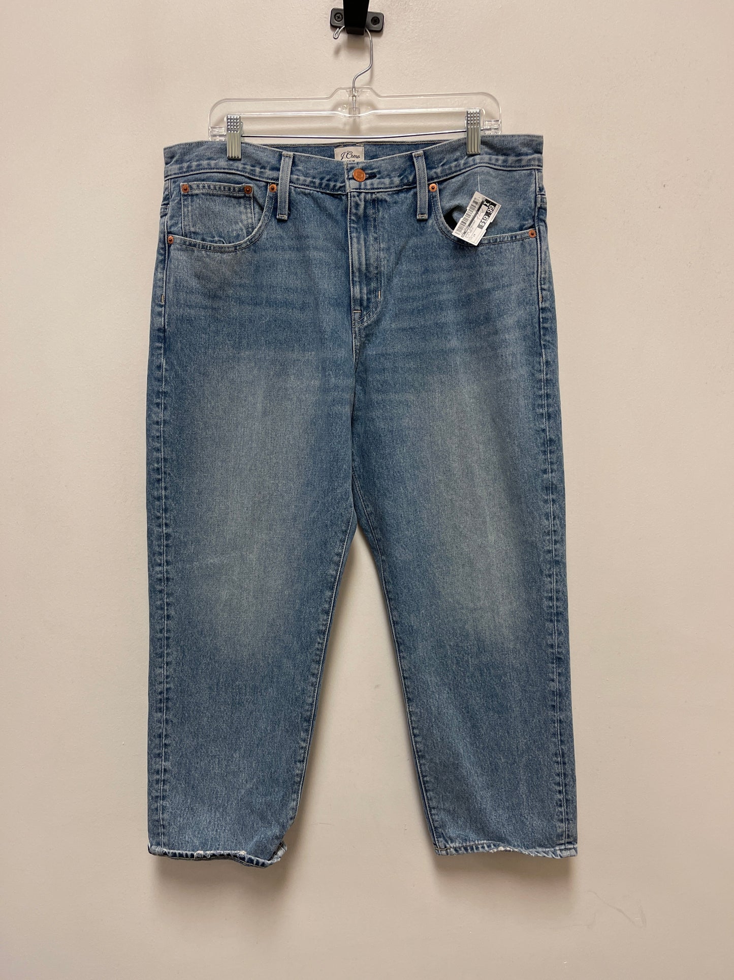 Jeans Straight By J. Crew In Blue Denim, Size: 14