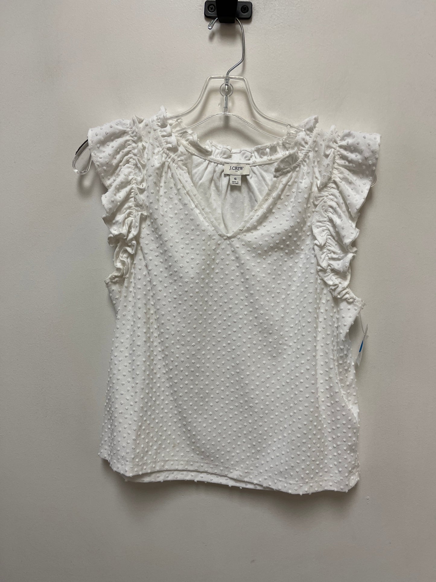 Top Sleeveless By J. Crew In White, Size: S