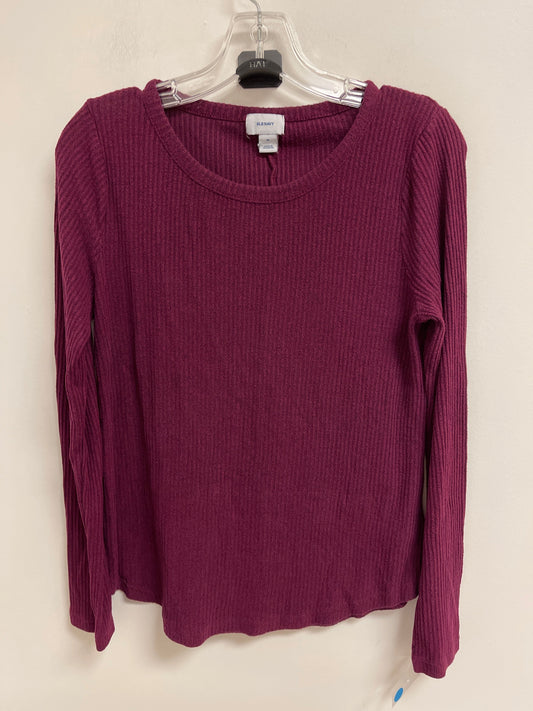 Top Long Sleeve By Old Navy In Purple, Size: M