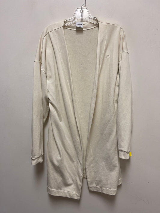 Sweater Cardigan By Gym Shark In Cream, Size: L