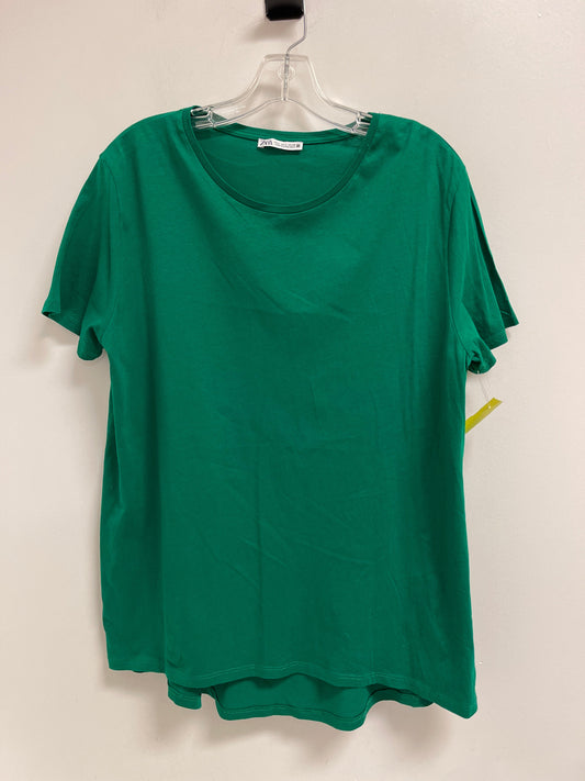 Top 2pc 3/4 Sleeve By Zara In Green, Size: L