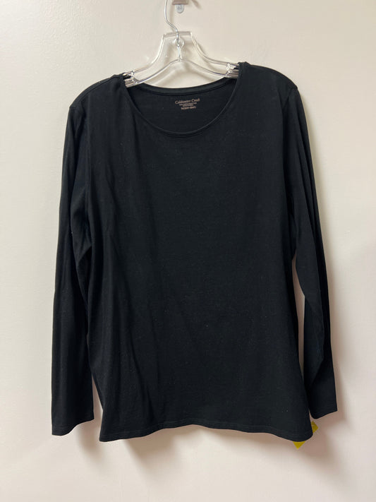 Top Long Sleeve By Coldwater Creek In Black, Size: 1x