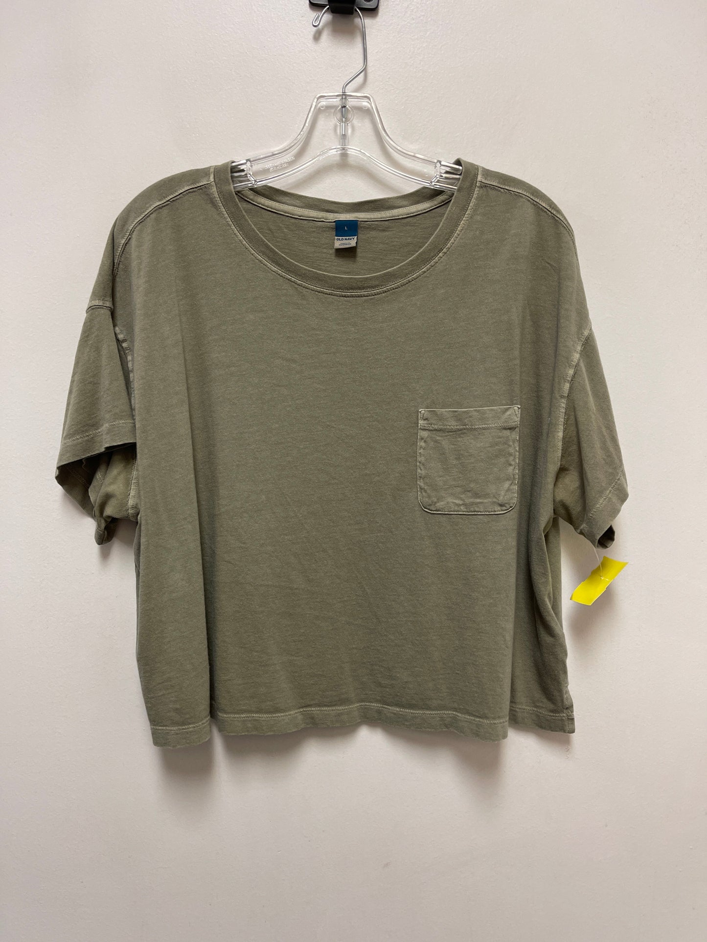 Top Short Sleeve By Old Navy In Green, Size: L