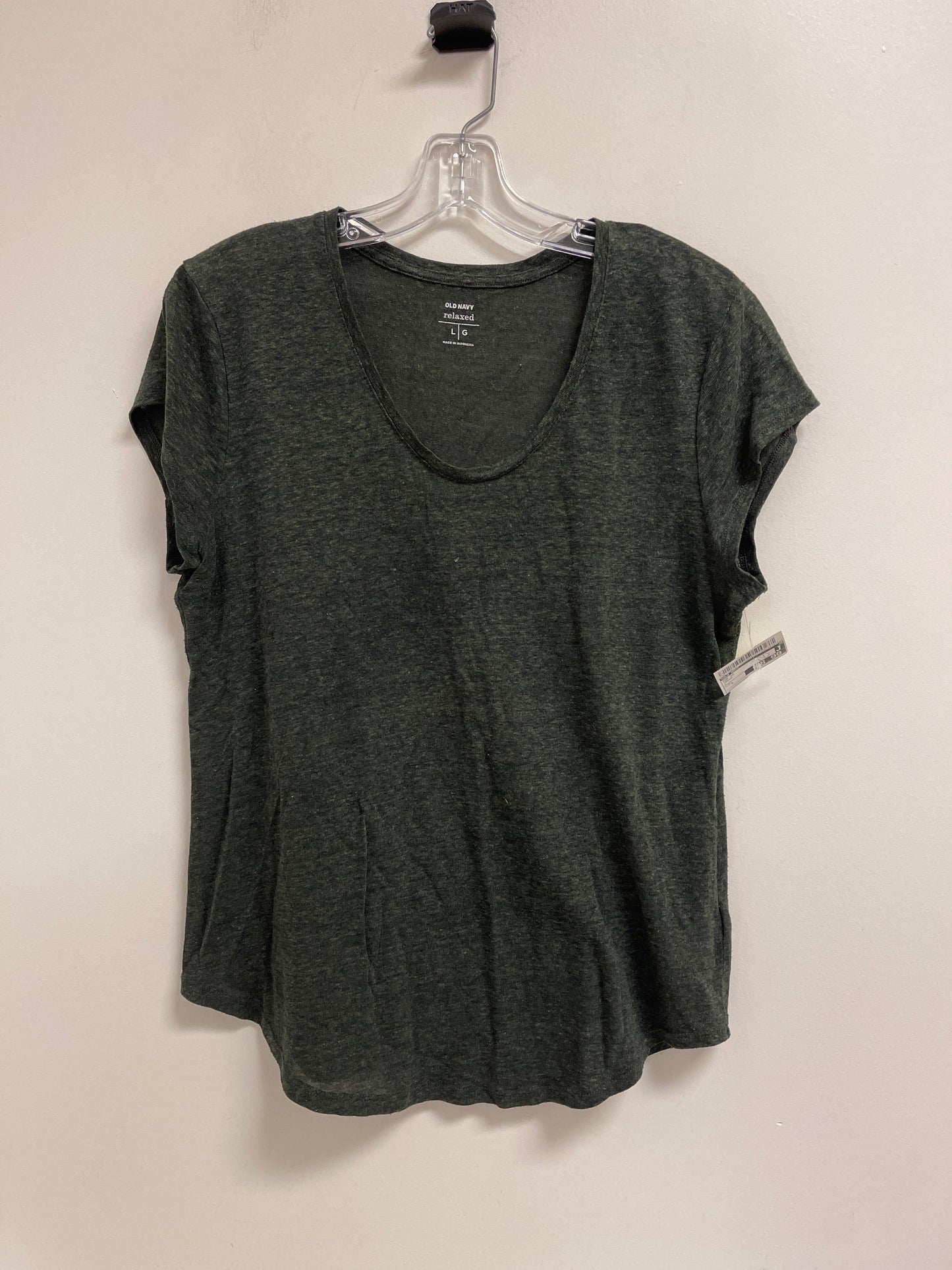 Top Short Sleeve By Old Navy In Green, Size: L