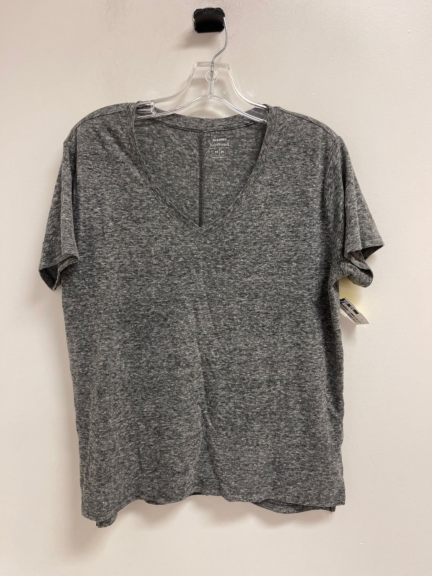 Top Short Sleeve By Old Navy In Grey, Size: M