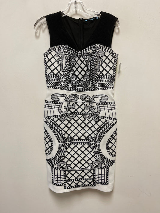 Dress Work By Antonio Melani In Black & White, Size: Xs