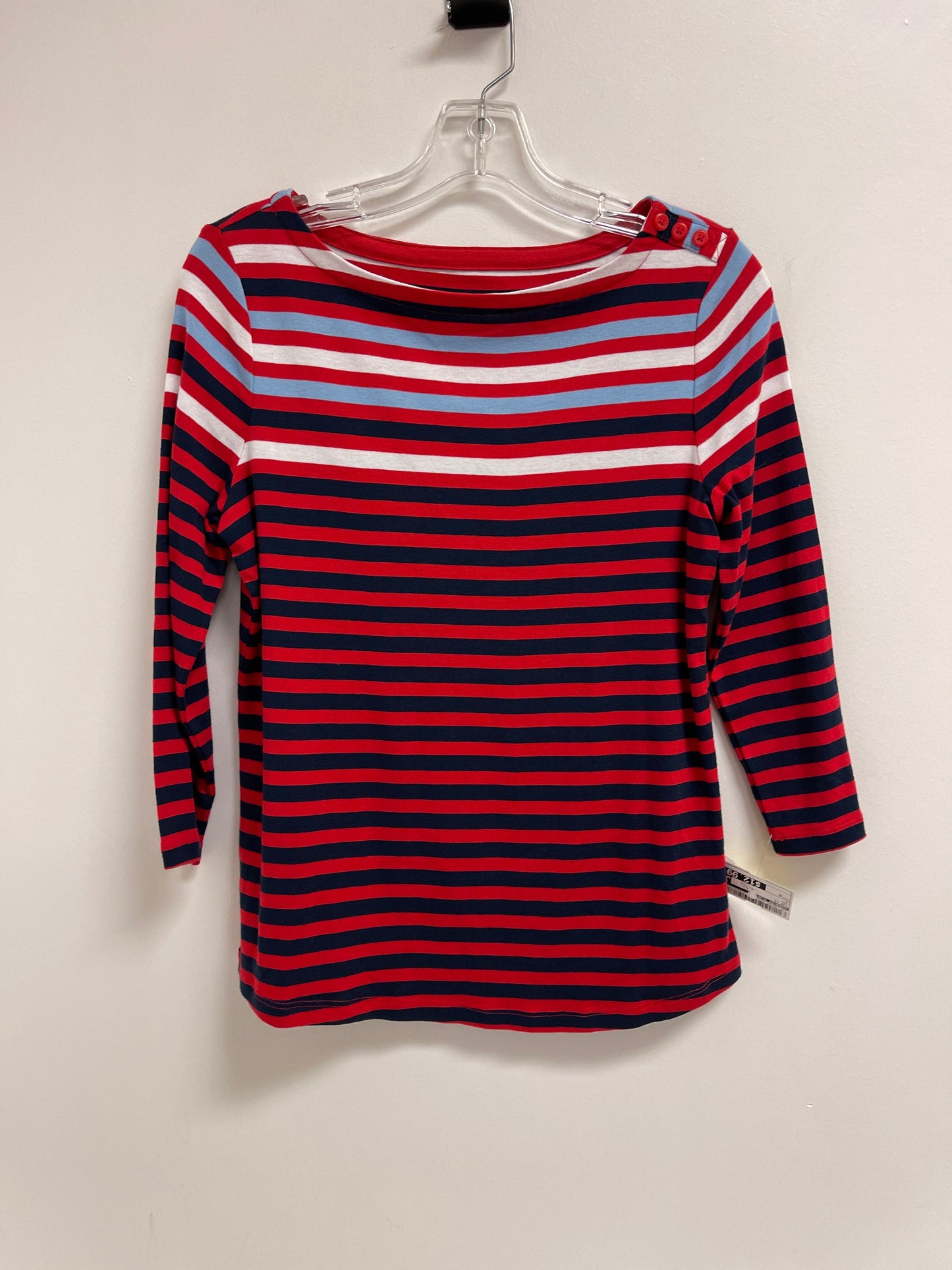 Top Long Sleeve By Charter Club In Red, Size: M