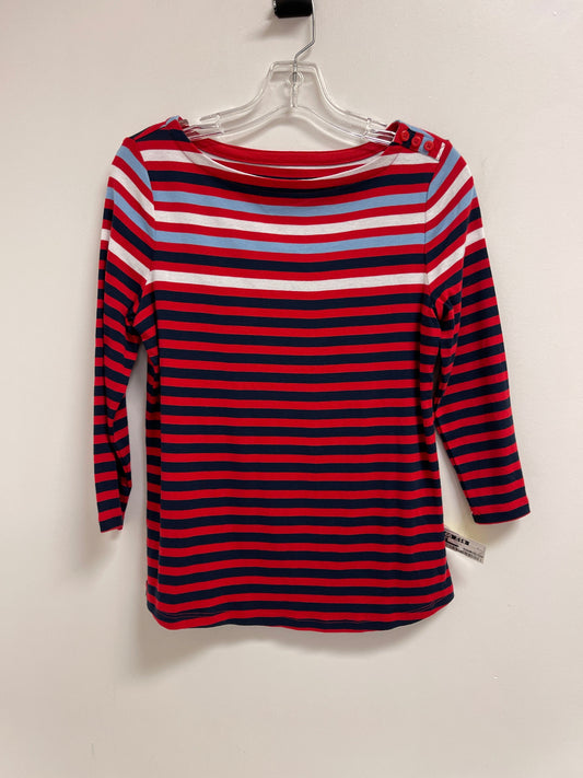 Top Long Sleeve By Charter Club In Red, Size: M