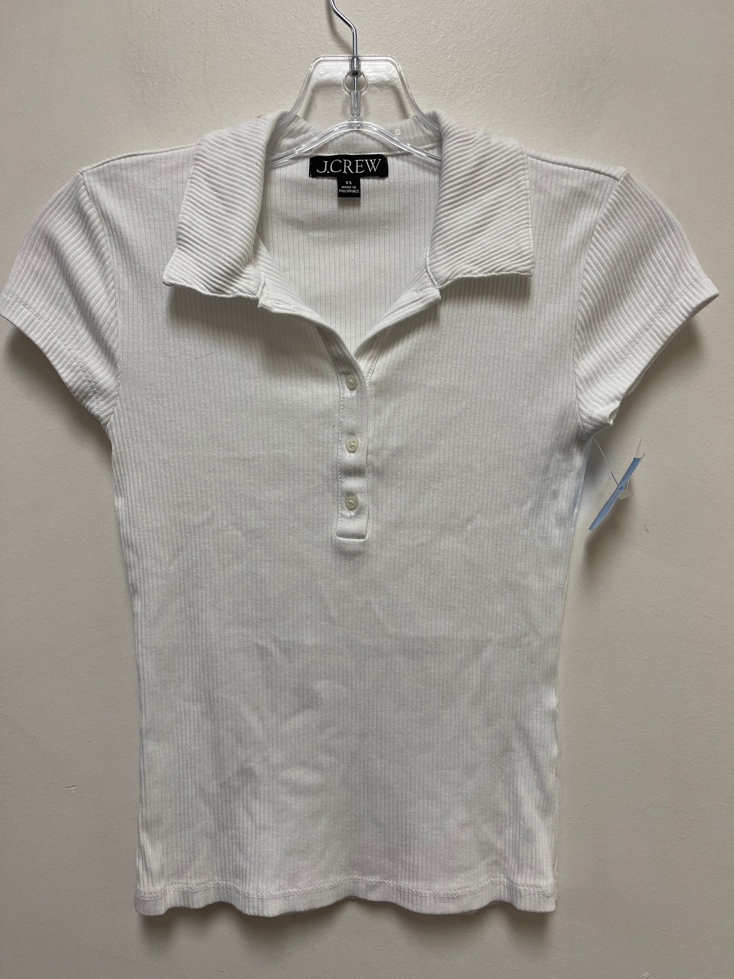 Top Short Sleeve By J. Crew In White, Size: Xs