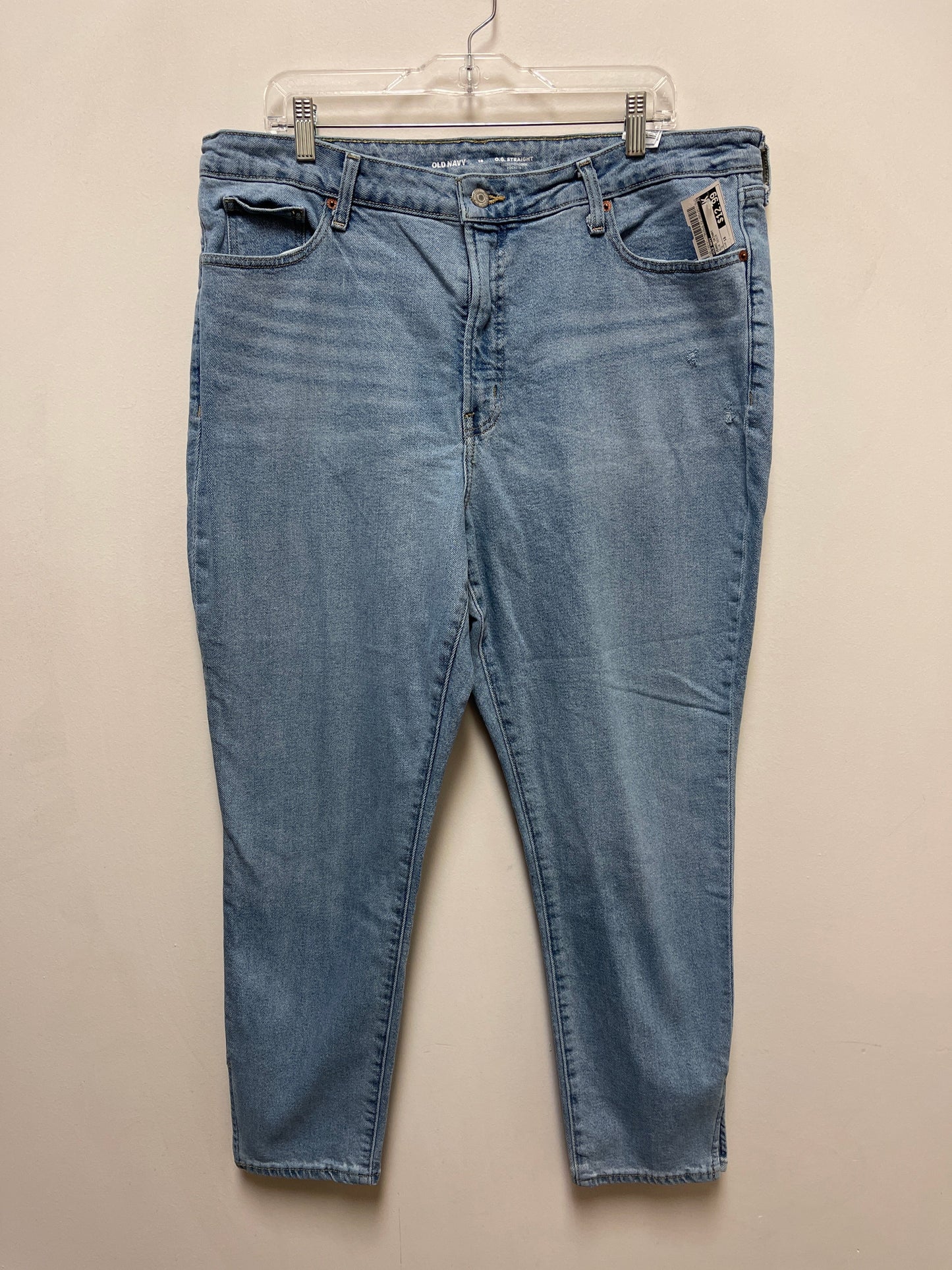 Jeans Skinny By Old Navy In Blue Denim, Size: 18