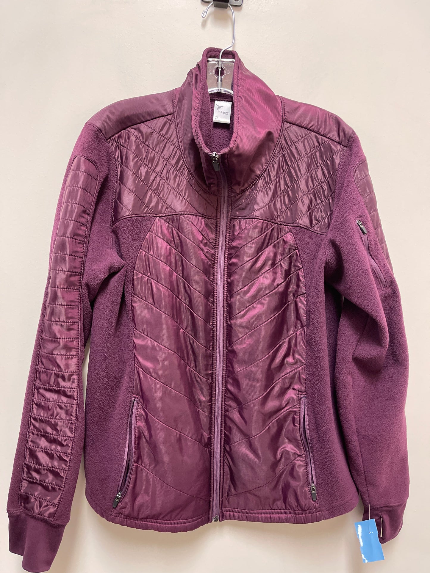 Athletic Jacket By Old Navy In Purple, Size: L