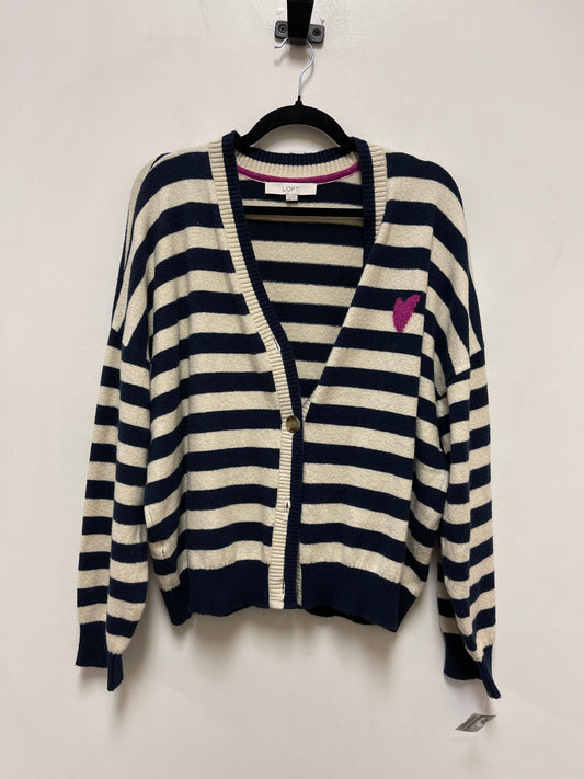 Sweater Cardigan By Loft In Navy, Size: 2x