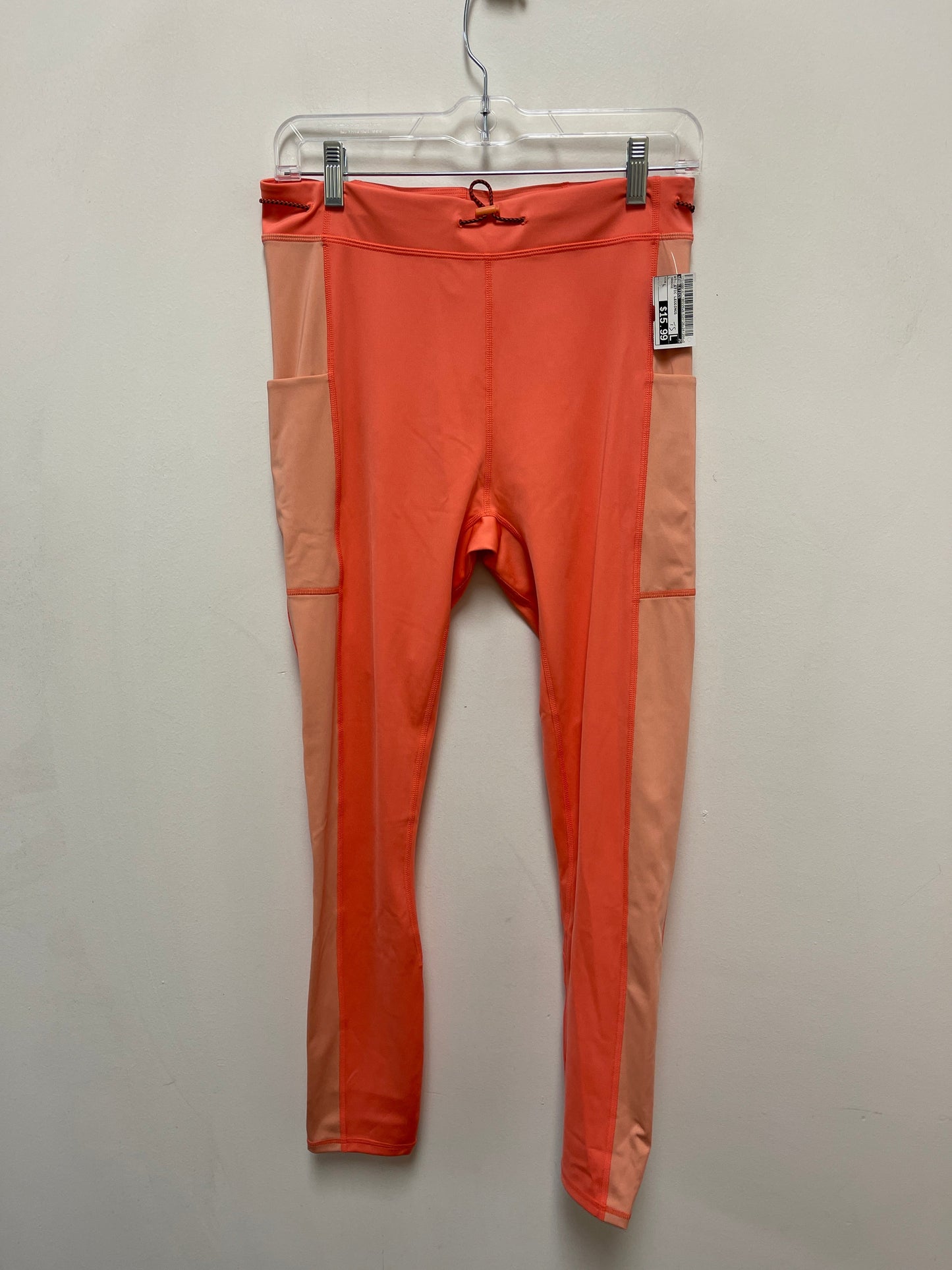 Athletic Leggings By Fabletics In Orange, Size: L