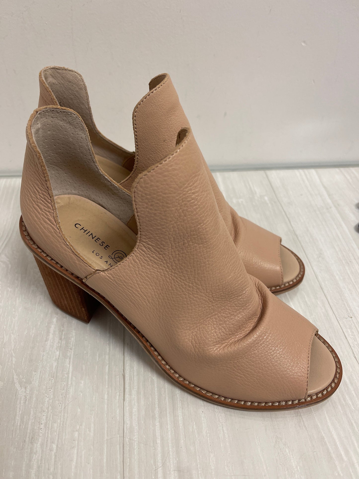 Shoes Heels Block By Chinese Laundry In Tan, Size: 7