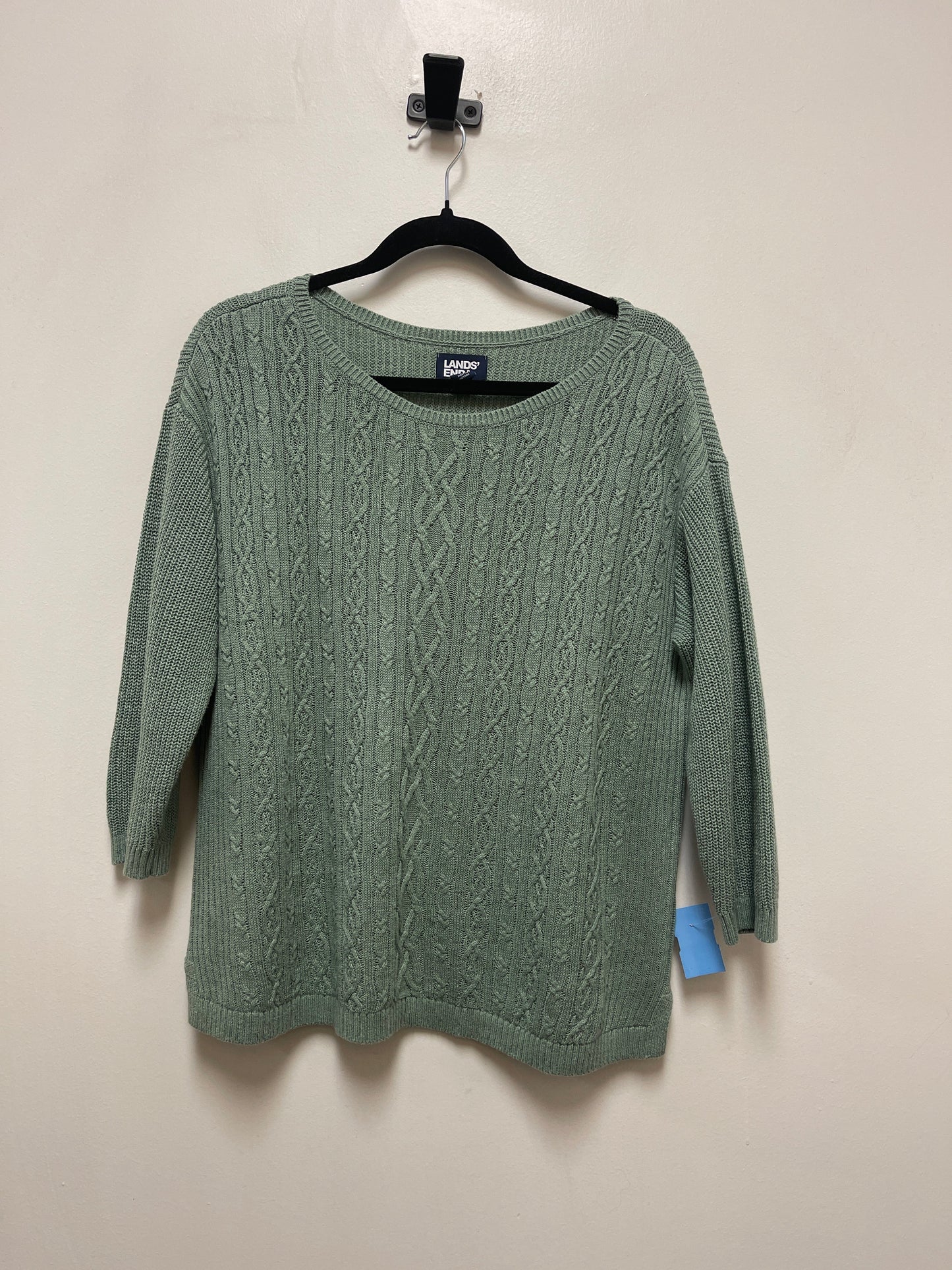 Sweater By Lands End In Green, Size: M