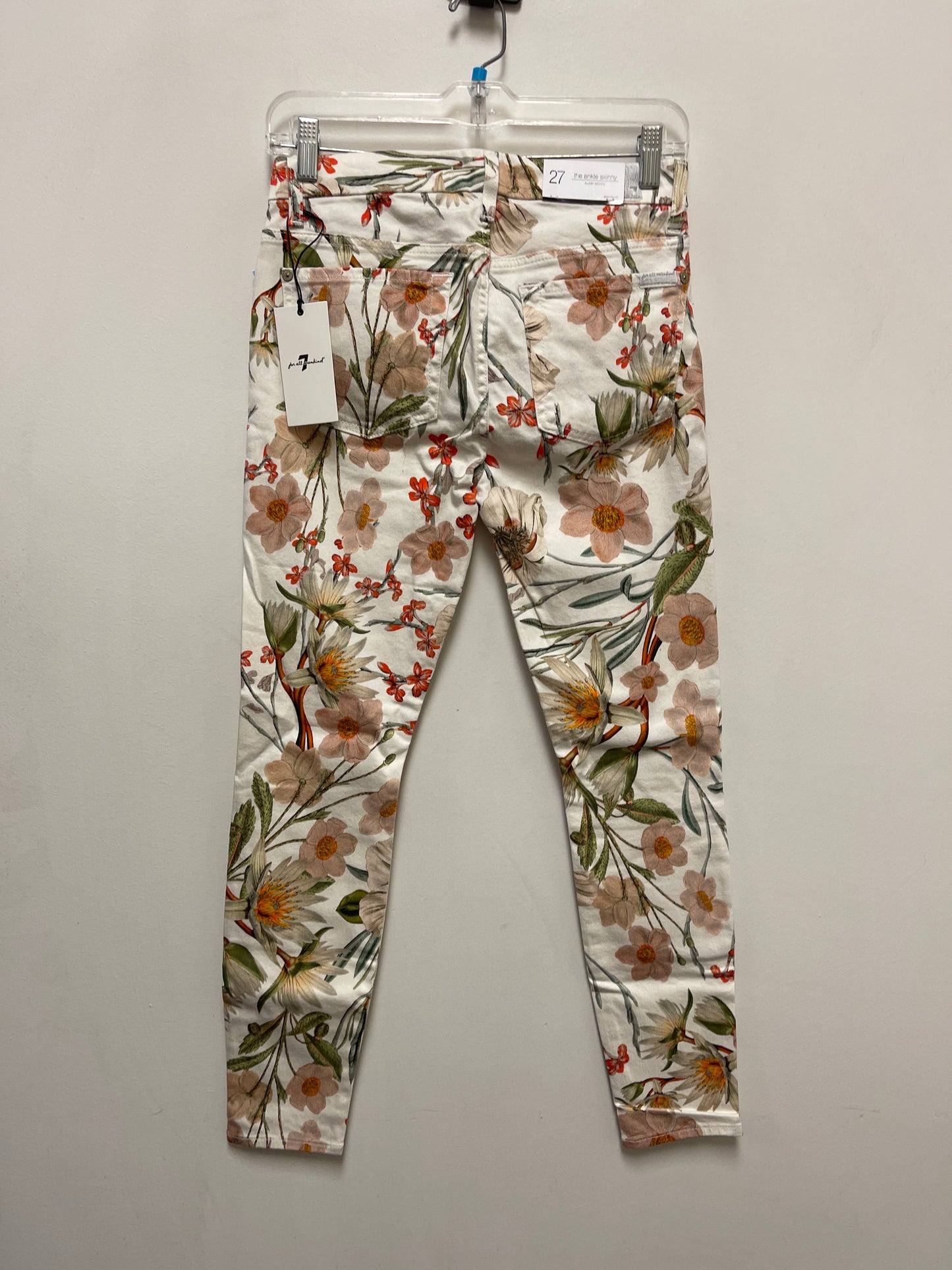 Jeans Skinny By 7 For All Mankind In Floral Print, Size: 4