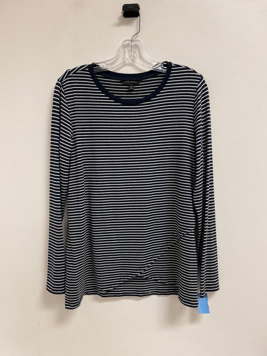 Top Long Sleeve By Banana Republic In Navy, Size: M