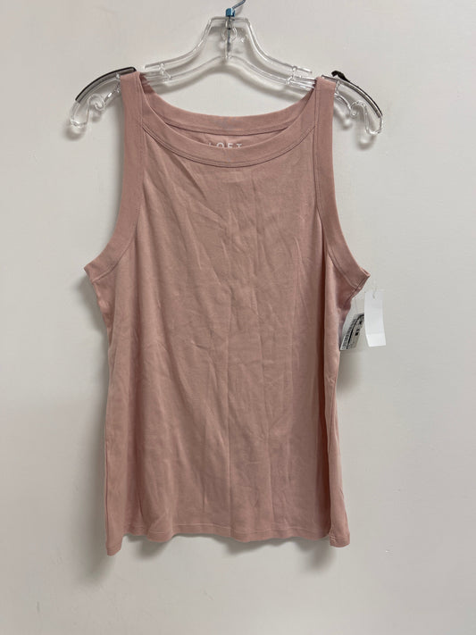 Top Sleeveless By Loft In Pink, Size: Xl