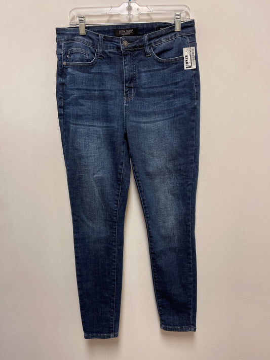 Jeans Skinny By Judy Blue In Blue Denim, Size: 10