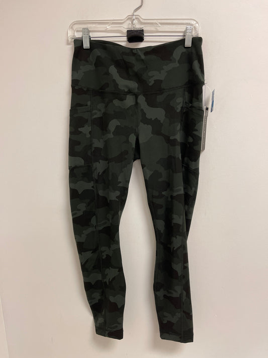 Athletic Leggings By Yogalicious In Camouflage Print, Size: L