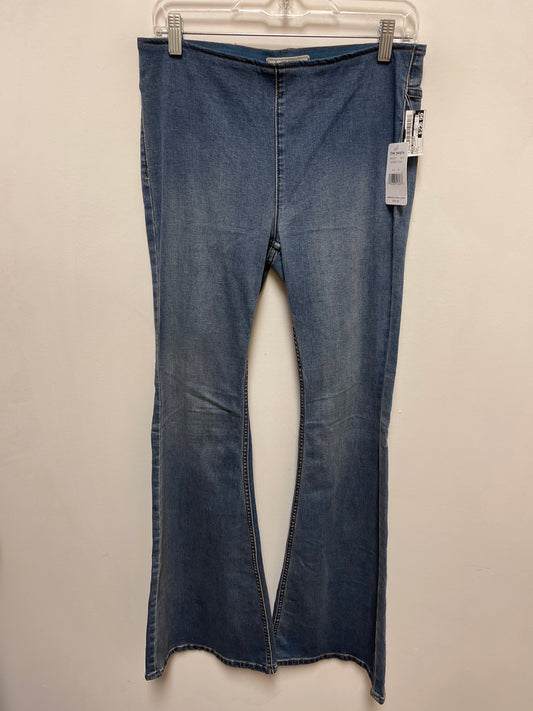 Jeans Flared By Free People In Blue Denim, Size: 8