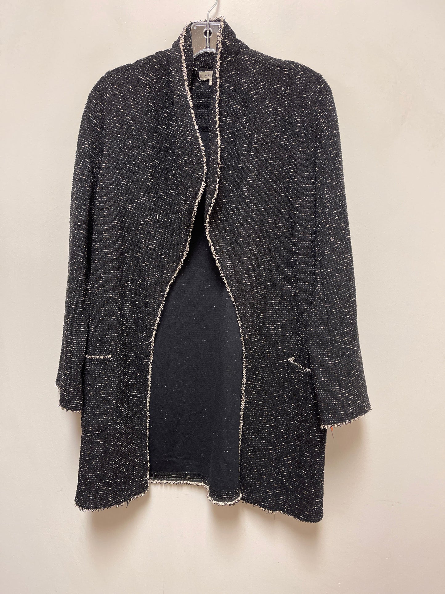 Sweater Cardigan By Max Studio In Black, Size: M