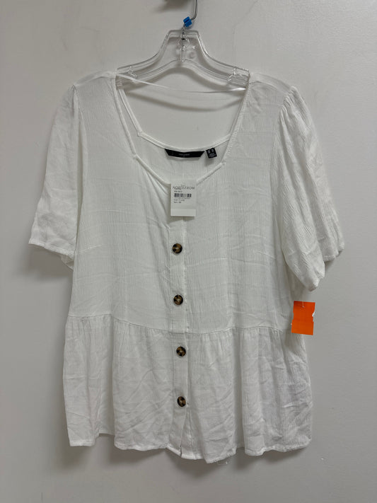 Top Short Sleeve By Vero Moda In White, Size: Xl