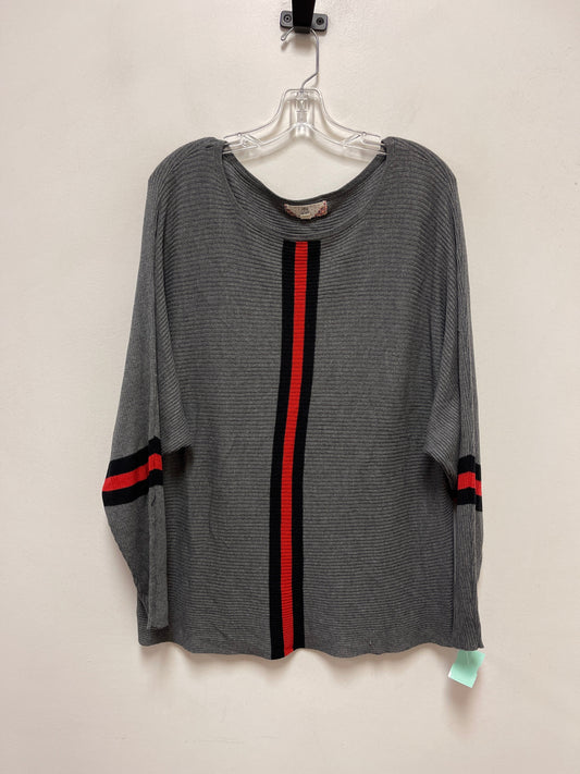 Sweater By Pink Rose In Grey, Size: Xl