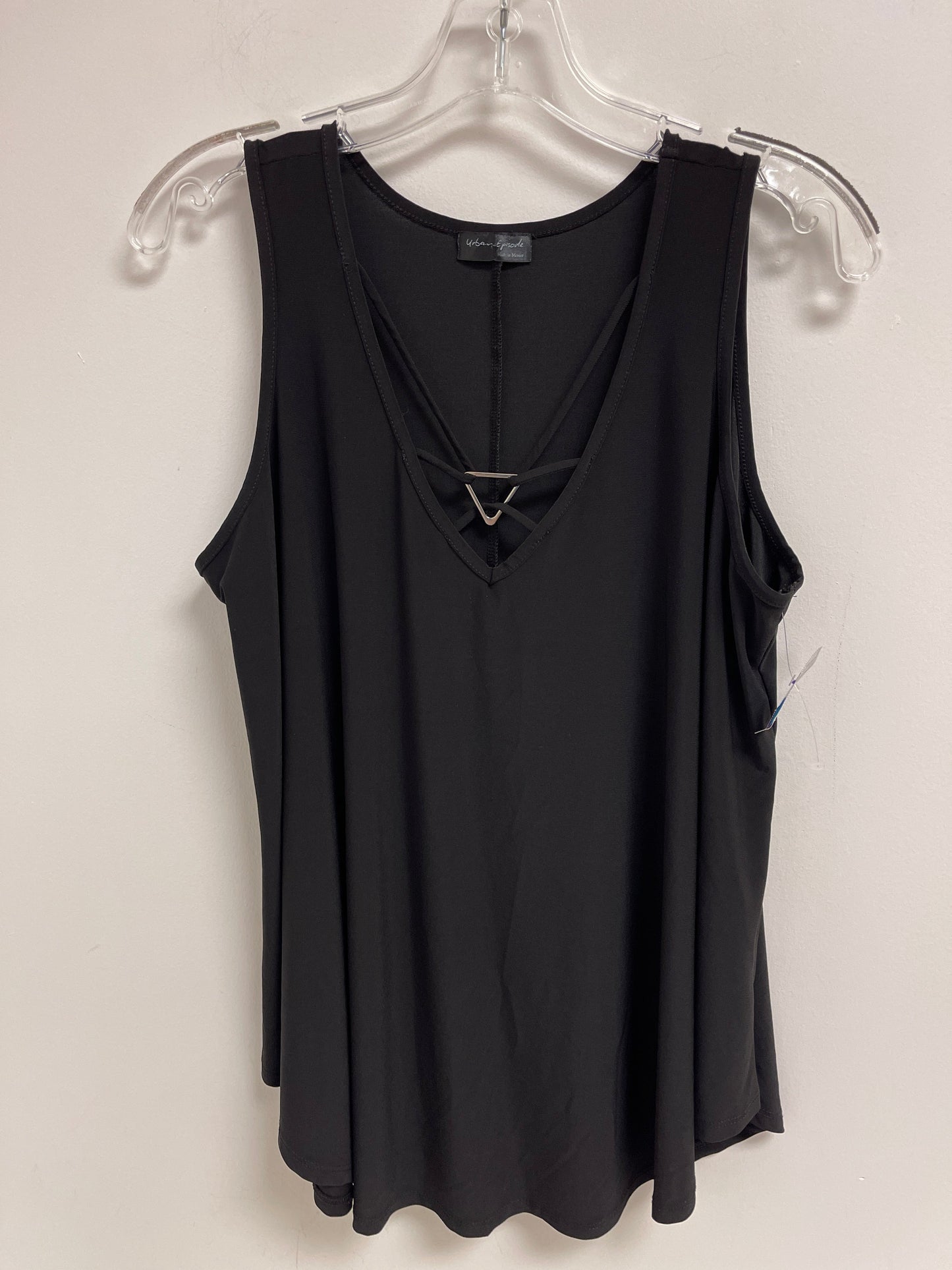 Black Top Sleeveless Clothes Mentor, Size 2x