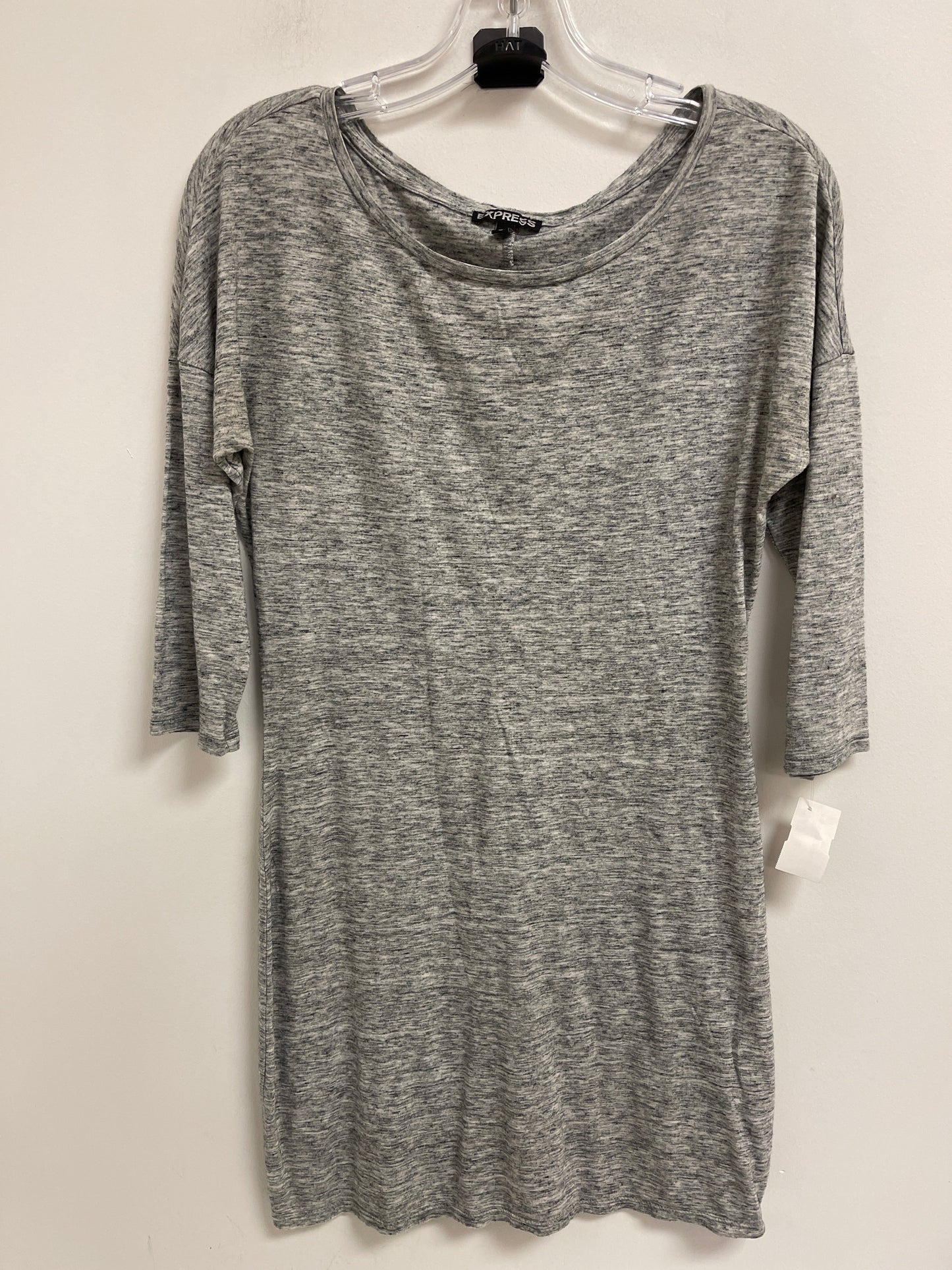 Tunic Long Sleeve By Express In Grey, Size: M