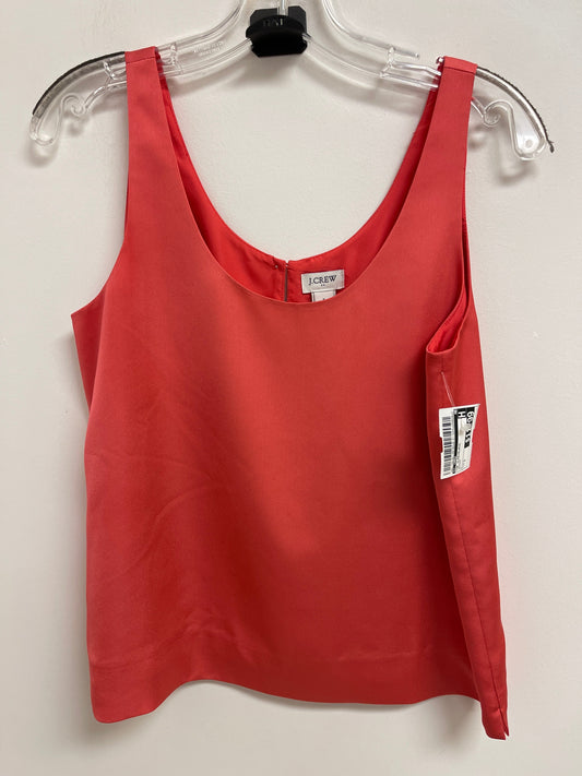 Top Sleeveless By J. Crew In Orange, Size: S